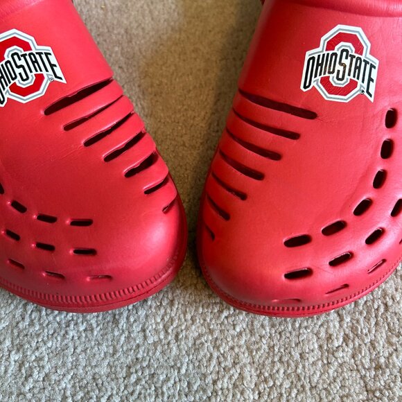 FOCO Ohio State Buckeyes slip on slides clogs Men's Size L 11-12 - Picture 4 of 9